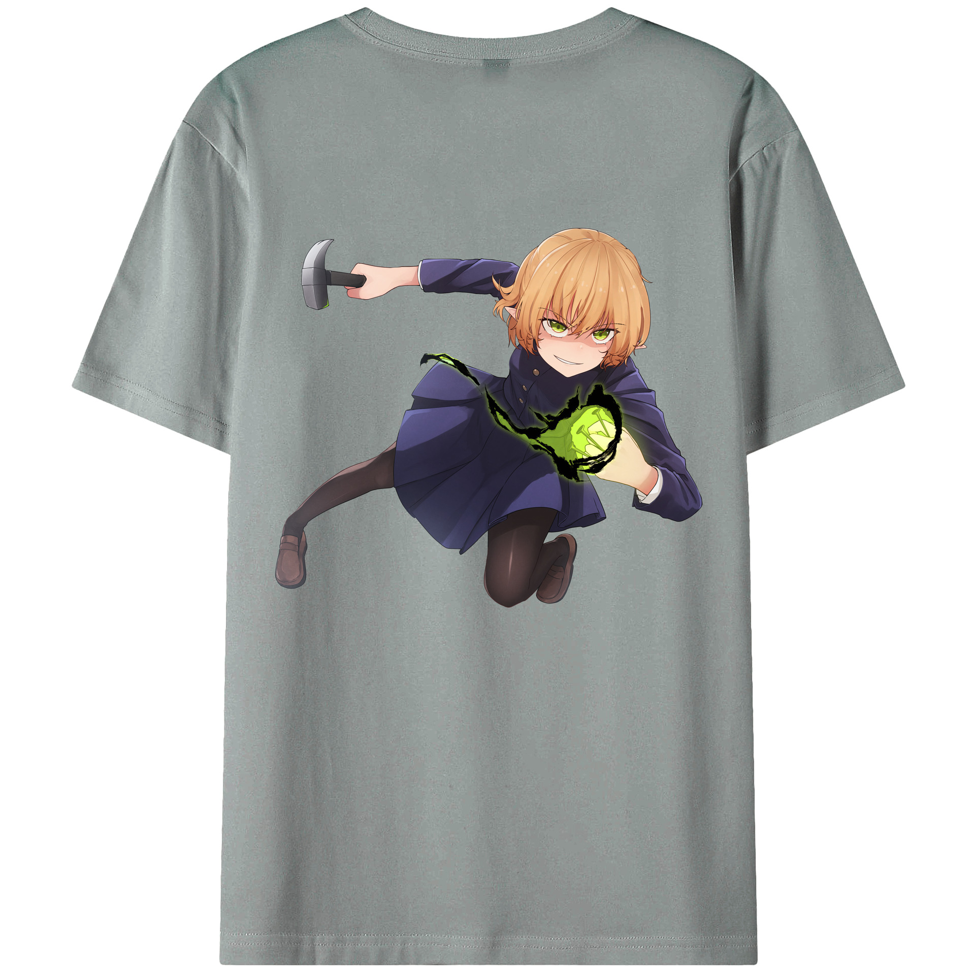 （画像用） 呪術廻戦 Jujutsu Kaisen 綿100％ メンズ半袖Tシャツ（バックプリント） 通気性